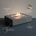 Concrete Fire Pit Table - Rectangular