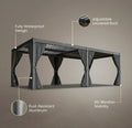 10X12/12X20Ft Louvered Pergola, Waterproof Roof All Weather Rust-Resistant Gazebo for Backyard Patio