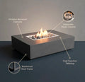Concrete Fire Pit Table - Rectangular