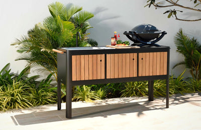 Portals Dark Outdoor Kitchen
